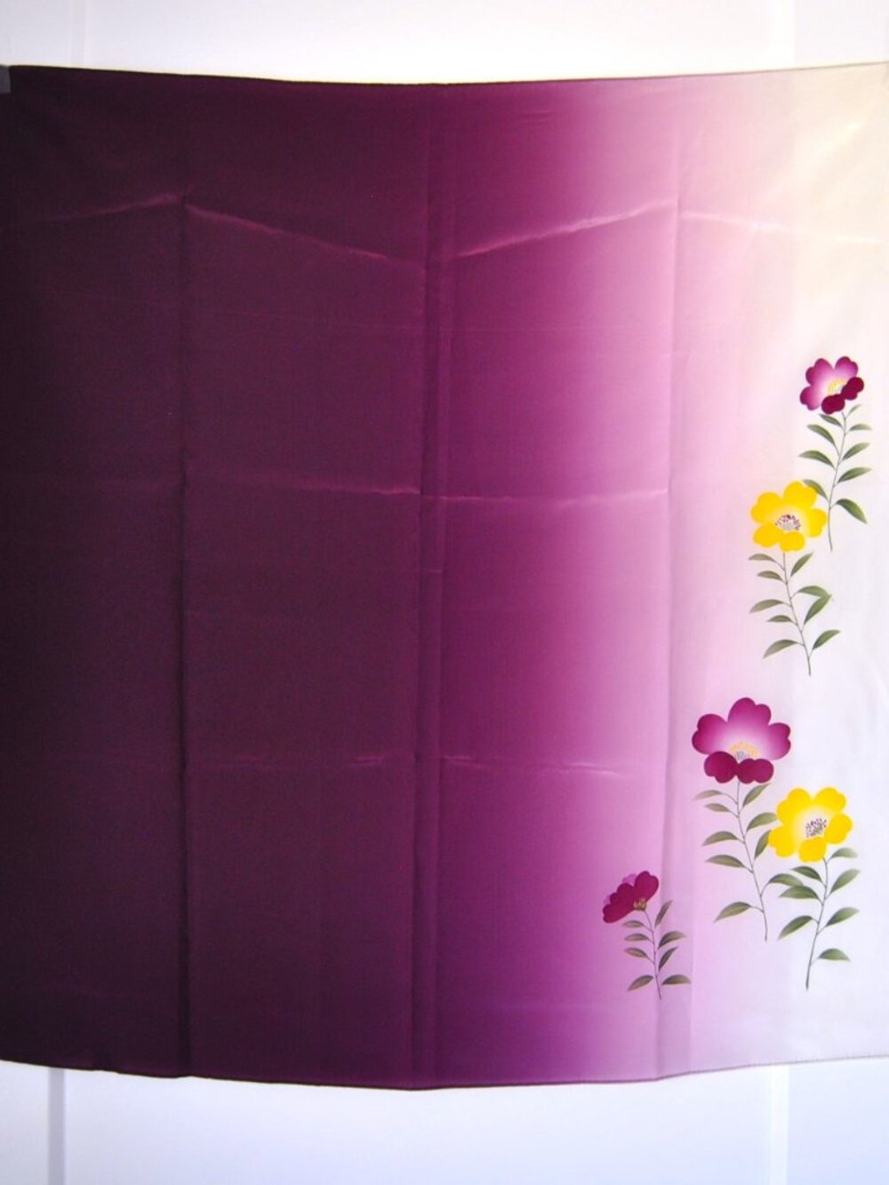 Handcrafted Japanese Silk Floral Scarf